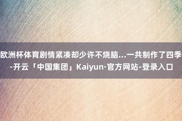 欧洲杯体育剧情紧凑却少许不烧脑...一共制作了四季-开云「中国集团」Kaiyun·官方网站-登录入口