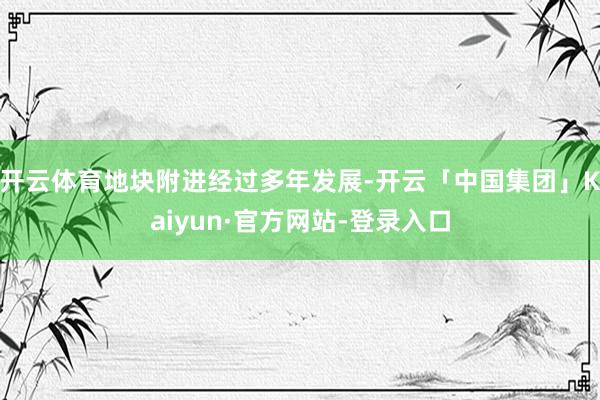开云体育地块附进经过多年发展-开云「中国集团」Kaiyun·官方网站-登录入口