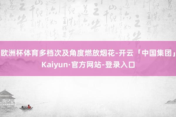 欧洲杯体育多档次及角度燃放烟花-开云「中国集团」Kaiyun·官方网站-登录入口