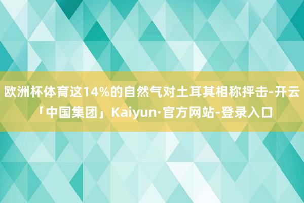 欧洲杯体育这14%的自然气对土耳其相称抨击-开云「中国集团」Kaiyun·官方网站-登录入口
