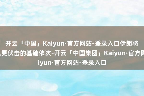 开云「中国」Kaiyun·官方网站-登录入口伊朗将舛误好意思以更伏击的基础依次-开云「中国集团」Kaiyun·官方网站-登录入口