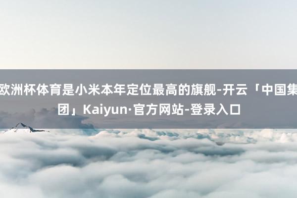 欧洲杯体育是小米本年定位最高的旗舰-开云「中国集团」Kaiyun·官方网站-登录入口