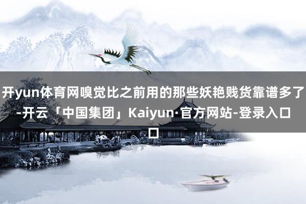 开yun体育网嗅觉比之前用的那些妖艳贱货靠谱多了-开云「中国集团」Kaiyun·官方网站-登录入口