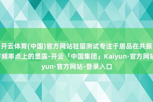 开云体育(中国)官方网站驻留测试专注于居品在共振频率或环节频率点上的显露-开云「中国集团」Kaiyun·官方网站-登录入口
